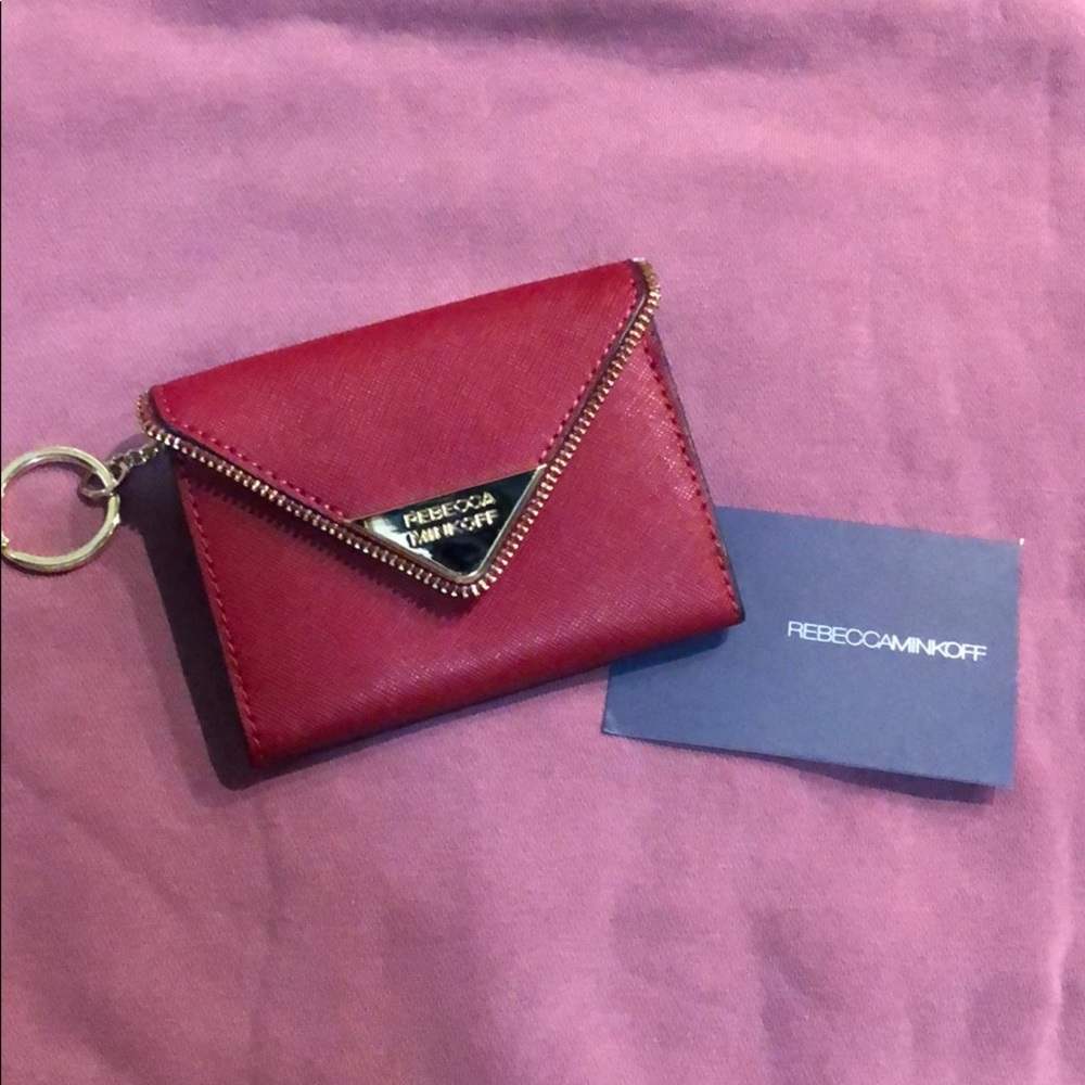 Rebecca Minkoff Red Small ZIP Wallet